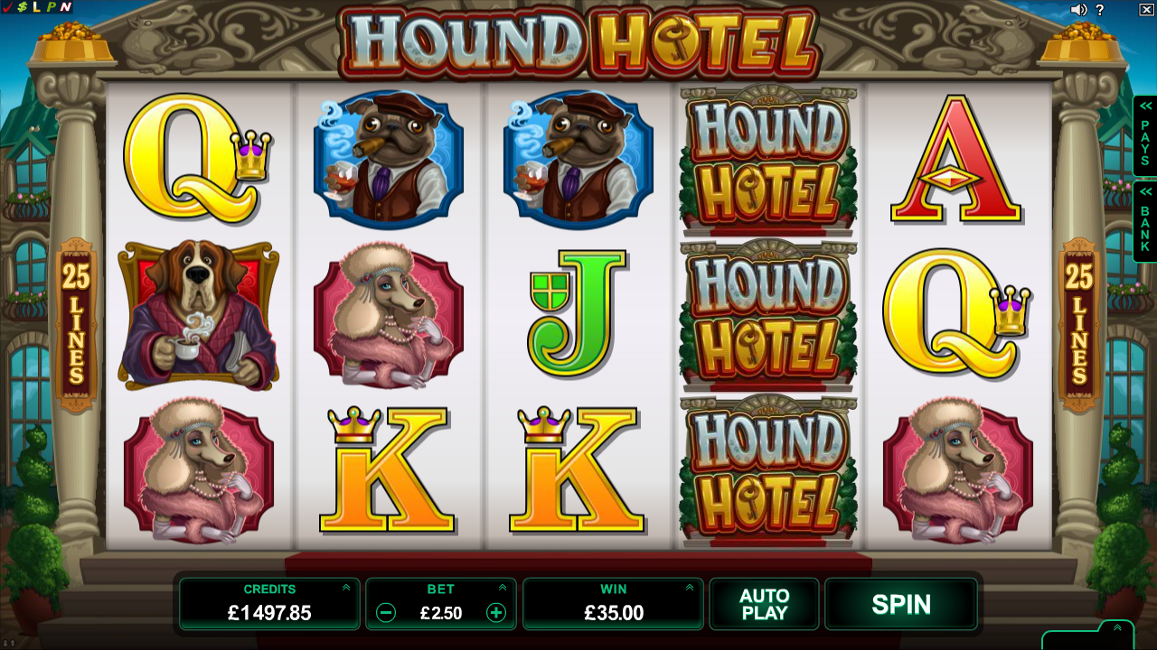 официальный сайт слота Hound Hotel